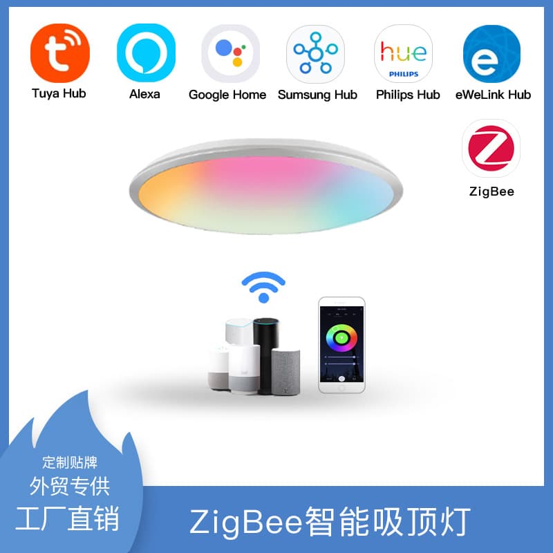 ZigBee умный потолочный светильник граффити умный протокол ZigBee 3,0 прямое соединение Alexa Управление несколькими шлюзами
