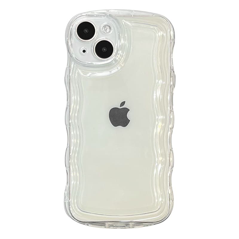 Чехол для iPhone 13 Pro Max 16 Apple 17 с эллиптическим волновым узором, прозрачный защитный чехол из материала 14, 15