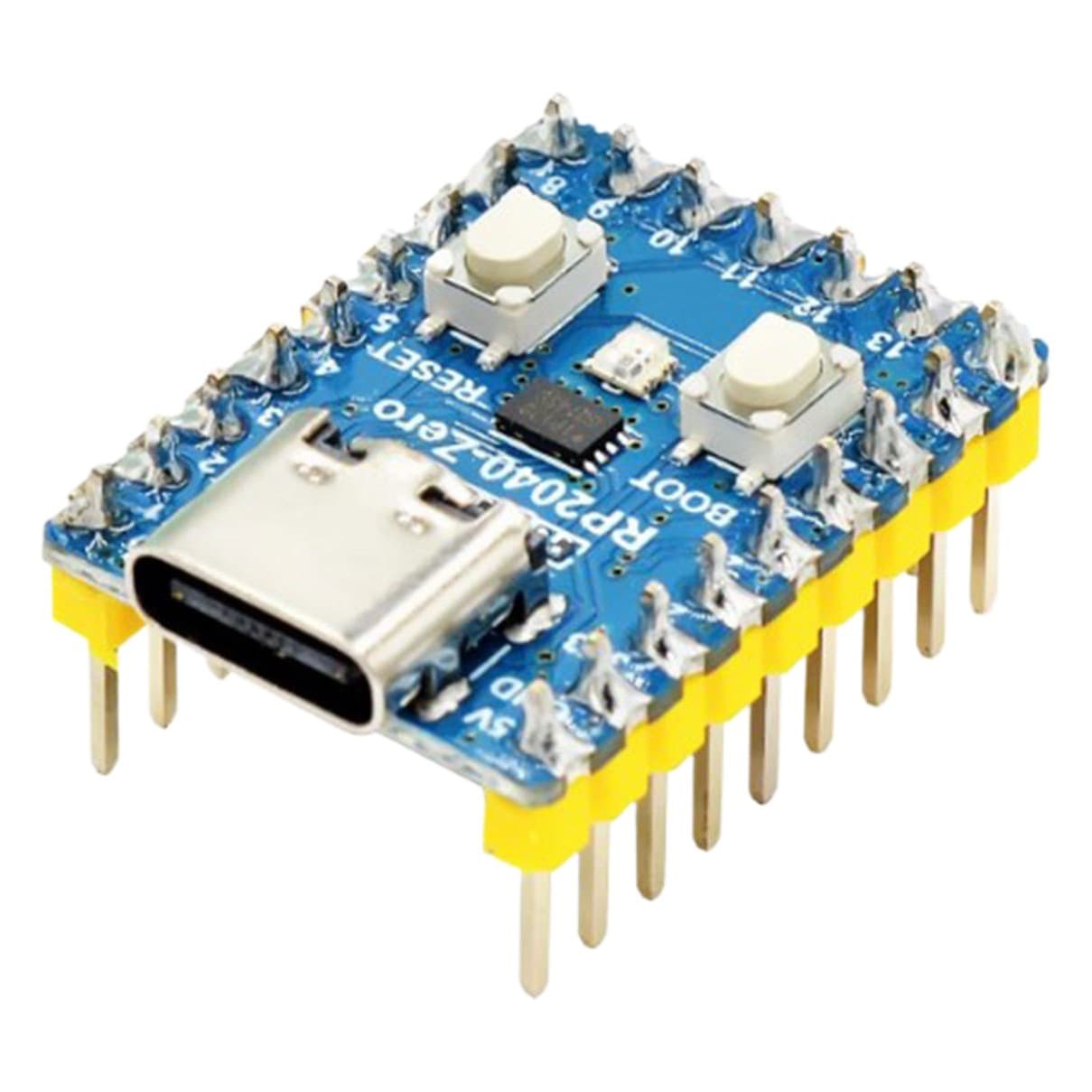 Микроконтроллер Raspberry Pi Pico mini RP2040-Zero, плата разработки с двухъядерным процессором RP2040