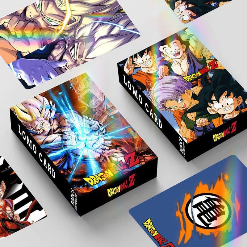 Лазерная флеш-карта Dragon Ball Двусторонняя 30 маленьких карт ЛОМО карта в штучной упаковке Коллекционная карта анимация периферийная поздравительная открытка