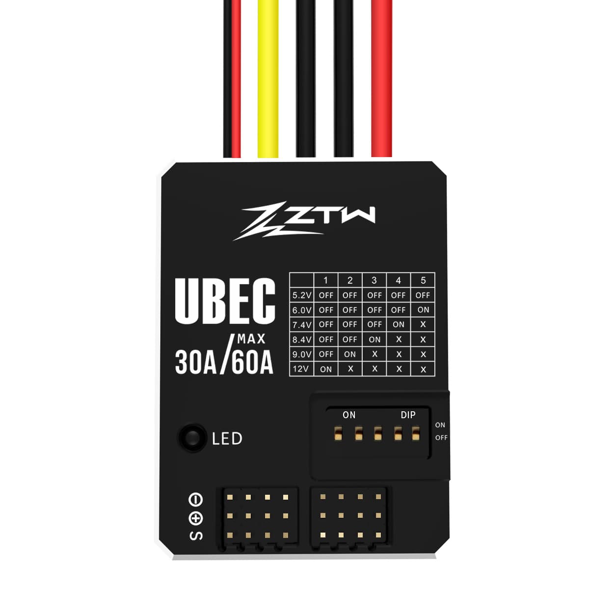 ZTW UBEC30A MAX60A 3-18S внешний модуль питания с понижающим преобразователем напряжения и регулятором скорости ZTW ESC.