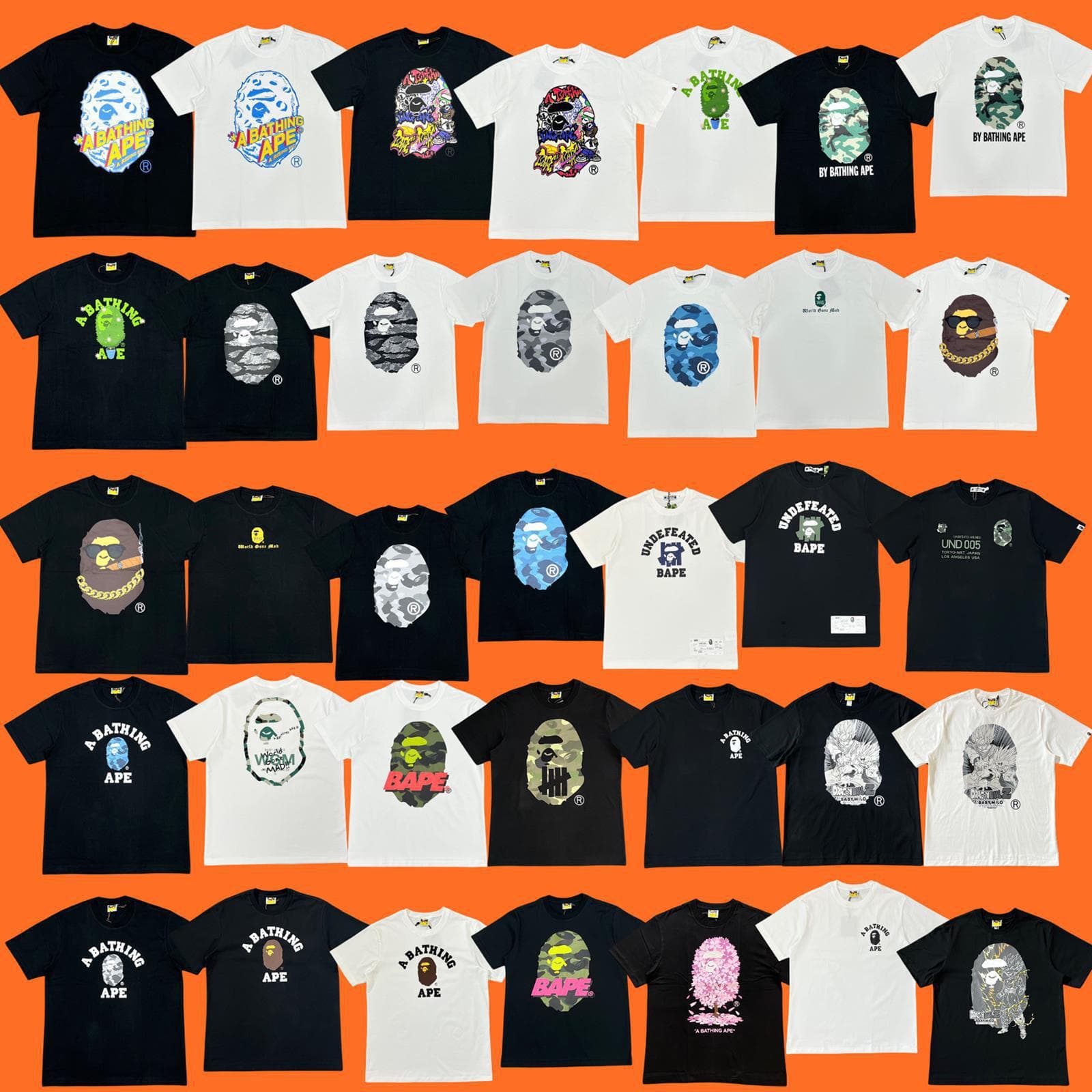 Модная футболка унисекс с коротким рукавом от бренда Bape, камуфляжная, высококачественная, свободного кроя.