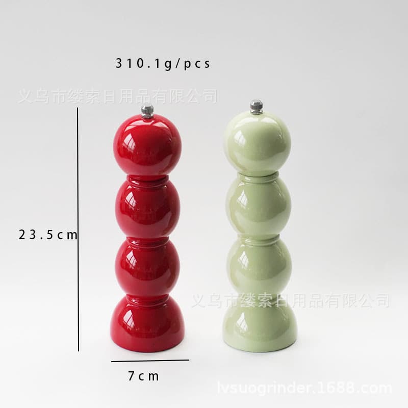Новая модель 8inch года, ручная деревянная мельница для перца с керамическим механизмом, персонализированный дизайн, Ins