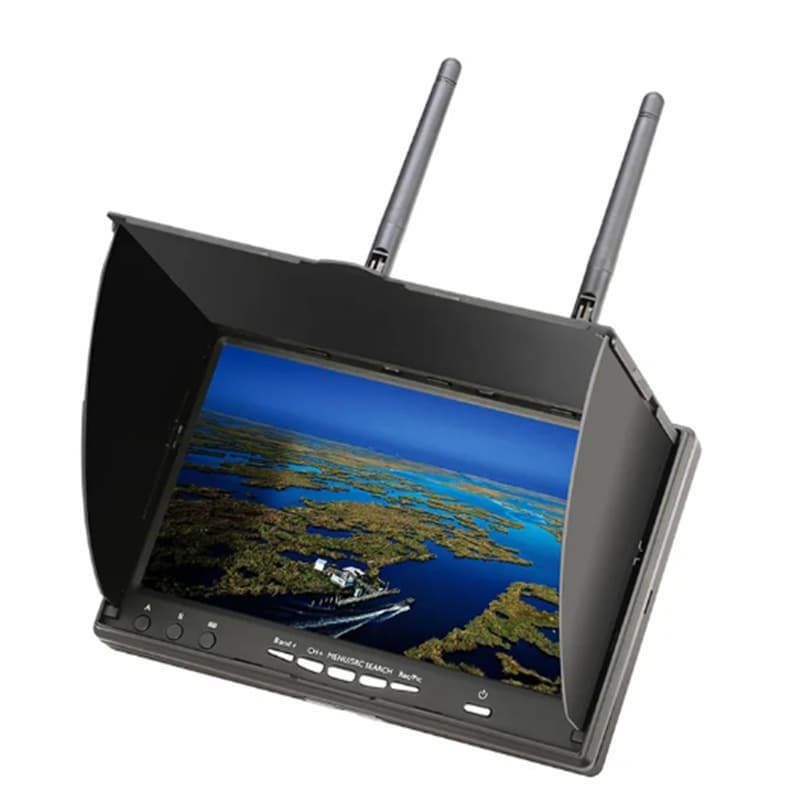 Ручной экран с двумя приемниками Aerial FPV 7inch 5,8G, универсальный дисплей LCD5802, встроенный дисплей видеорегистратора
