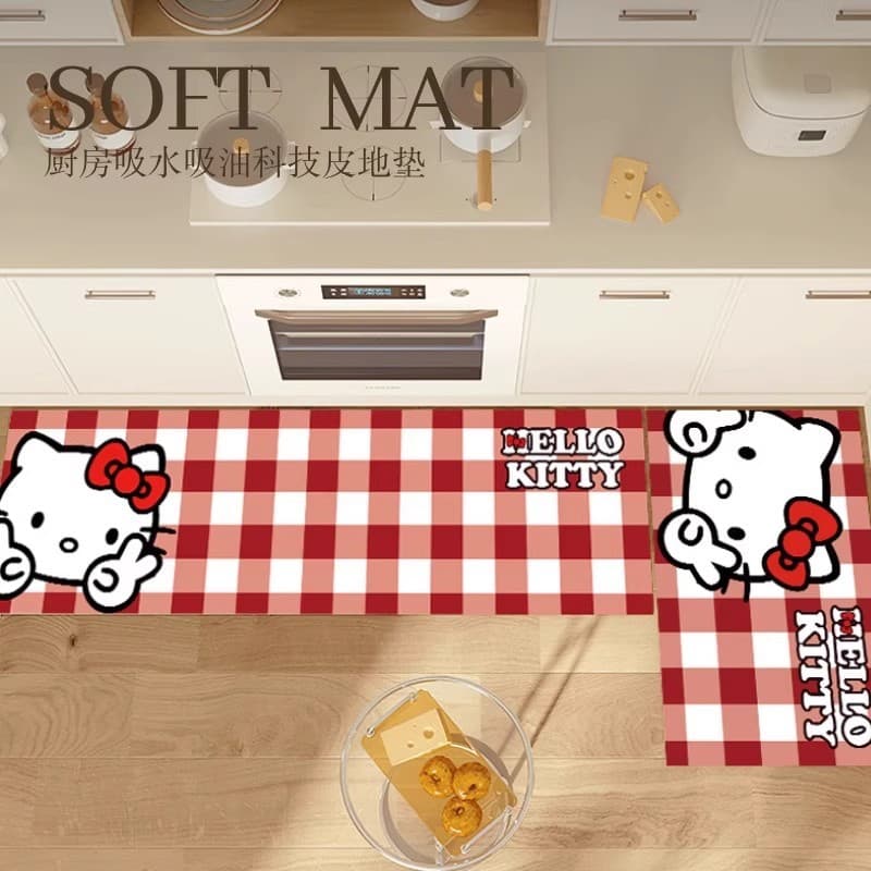 Готовые милые коврики Hello Kitty из диатомовой грязи для ванной комнаты, туалета, водопоглощающие нескользящие коврики, устойчивые к пятнам, готовые коврики, которые можно отправить от имени других.