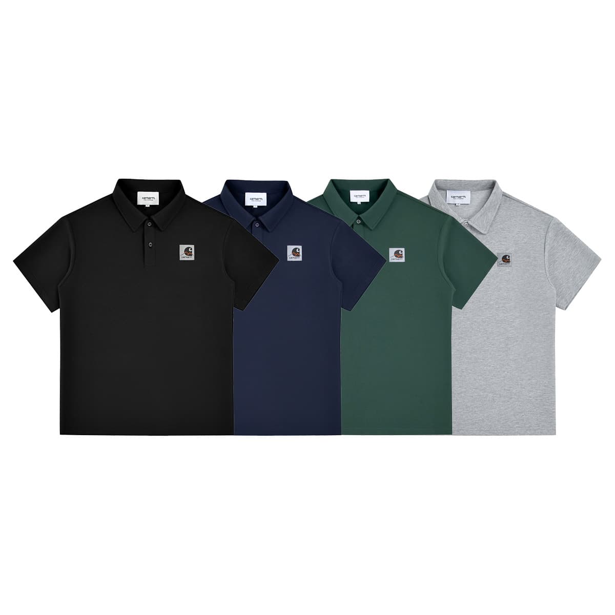 Новый модный бренд Carhartt, рубашка-поло Carhartt с логотипом, мужская повседневная модная свободная рубашка с короткими рукавами
