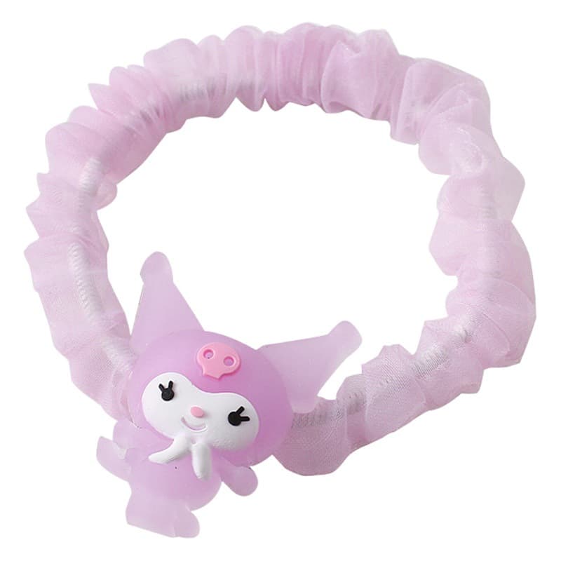 Новое кольцо для волос Sanrio Милая куломи Милая веревка для волос пудинг собака маленькое кишечное резиновое сухожилия простая Студенческая веревка для волос
