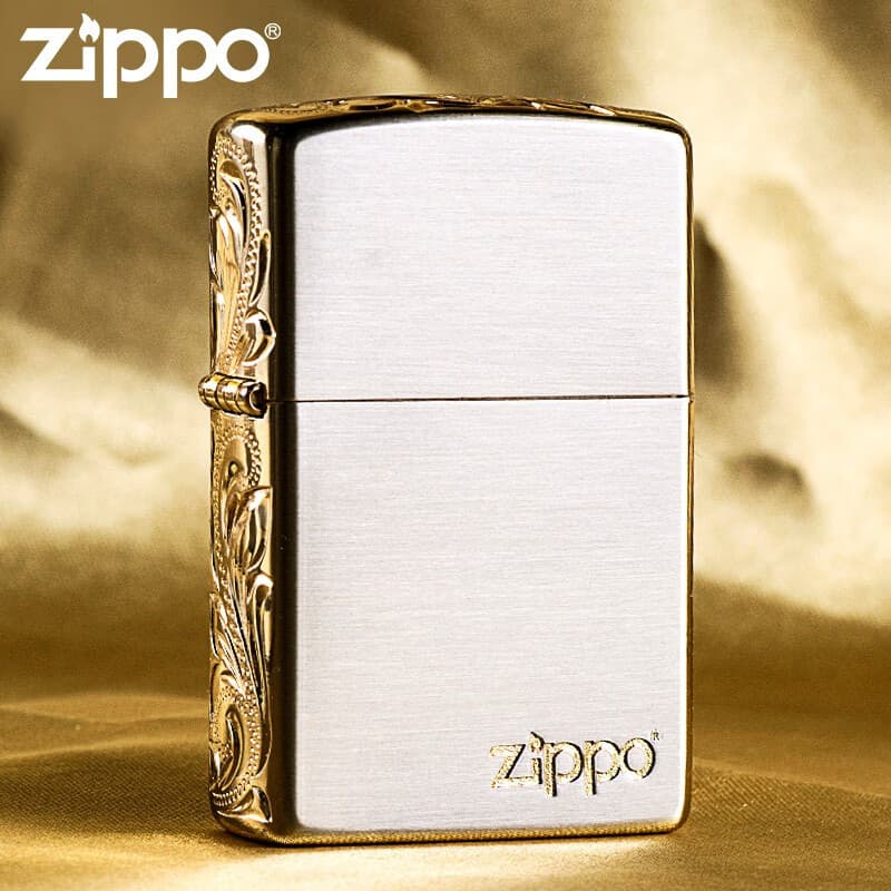 Керосиновая зажигалка ZIPP0 Treasure Classic Side Tang Grass Rich Flower