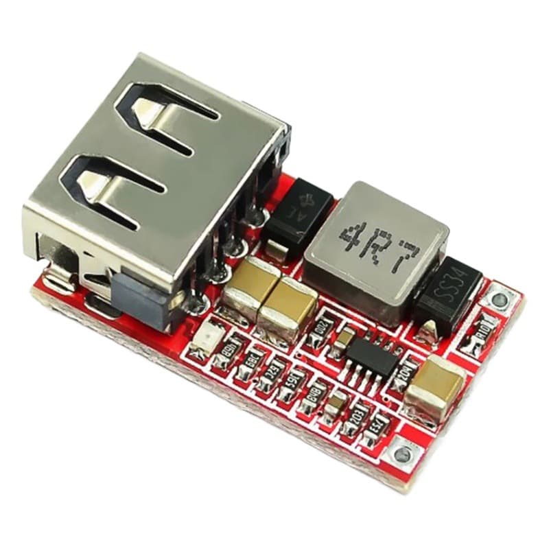 Мини DC-DC понижающий модуль 6-20V 12V24V на 5V3A автомобильный USB зарядное устройство для мобильного телефона плата питания