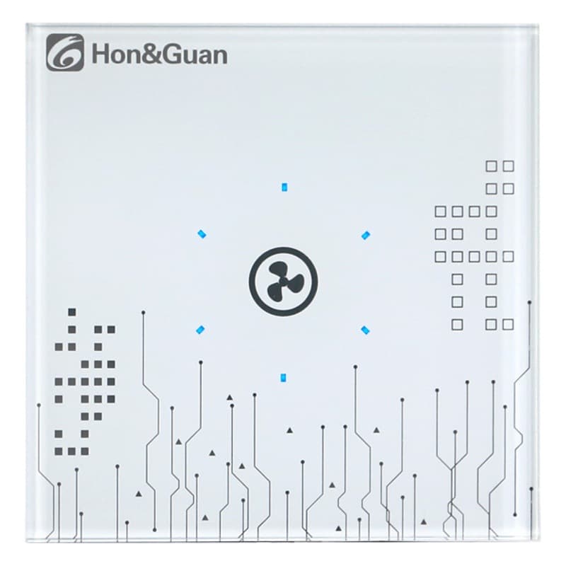 Аксессуары для выключателя управления скоростью вентилятора Hongguan, бесступенчатая регулировка скорости, беспроводное дистанционное управление, таймер, многоскоростной режим, регулировка температуры и влажности.