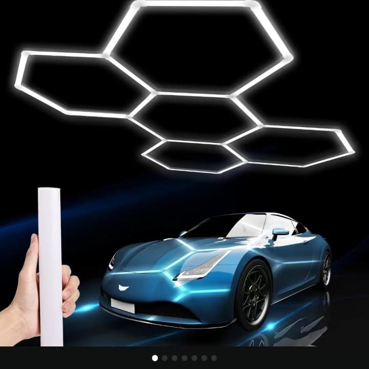 Светильник для автомойки Honeycomb, кросс-бордерный, 110В, 5 отверстий, для автосалона, суперводонепроницаемый и пыленепроницаемый, пленка, для гаража 4S