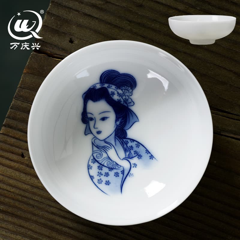Чайная чашка кунг-фу Jingdezhen ультратонкие шины ручной росписью керамический чайный сервиз большой чайной чаши