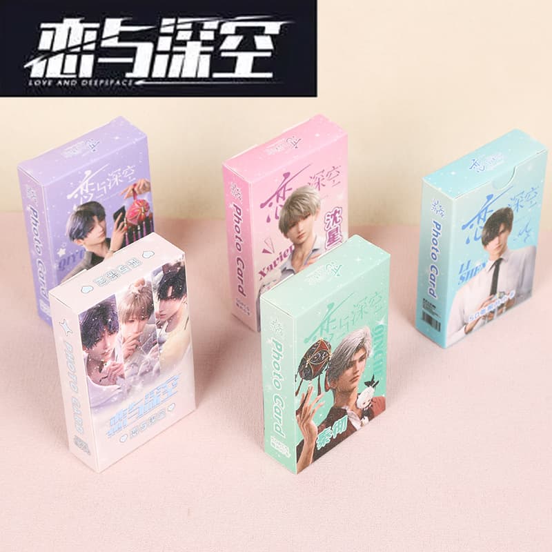 Коллекционные карточки Laser Card Collection: Аниме «Любовь и натяжение», «Горизонт», «Скай», «Скайлин», «Сяо Кай», «Цин Цзе», «Ци Ю», «Шен Син», «Хуэй Ли», «Шен Син», 50 карточек, периферийные товары
