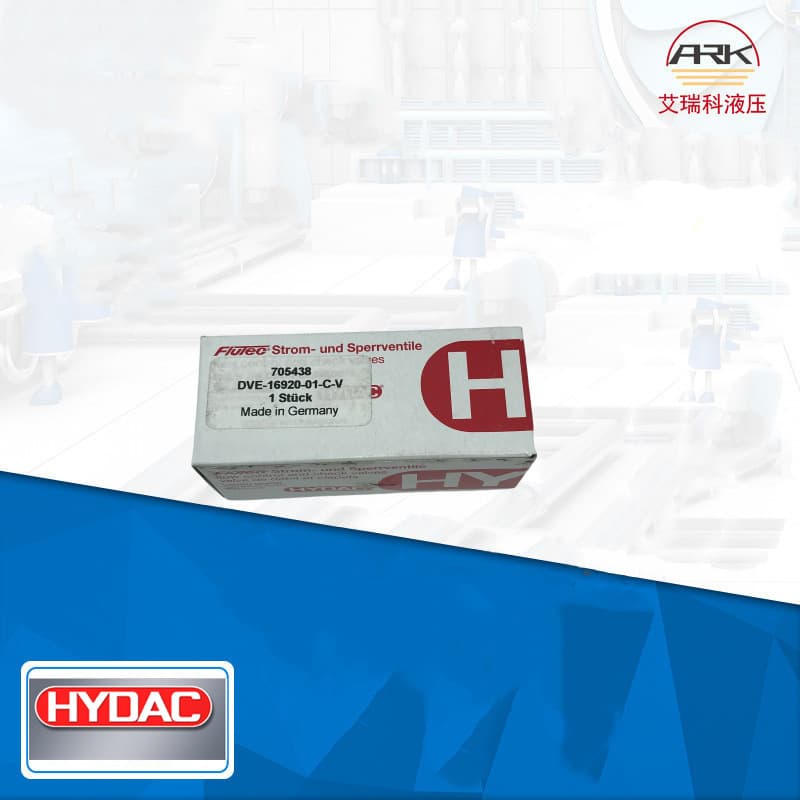 Картриджный клапан Hydac DVE16920-01-C-V, дроссельный клапан FLUTEC DVE-16-01.1/0
