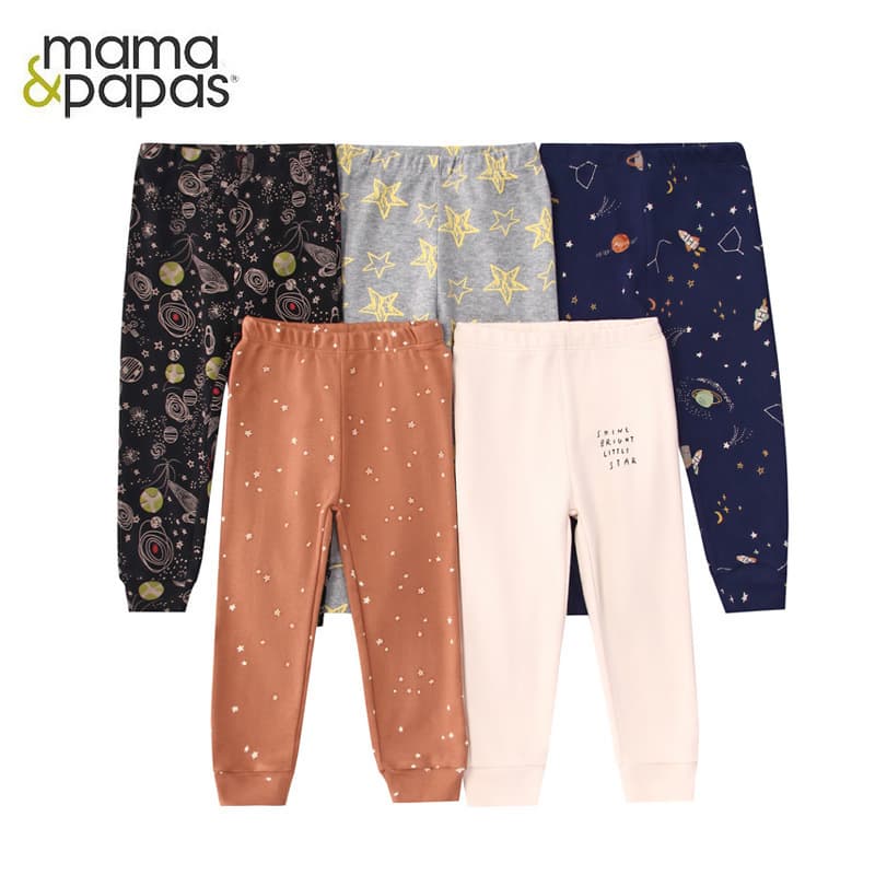 Mamaspap экспорт детской одежды, весенне-осенняя домашняя одежда для младенцев, брюки, разноцветная подарочная коробка из пяти предметов, трансграничная Прямая поставка