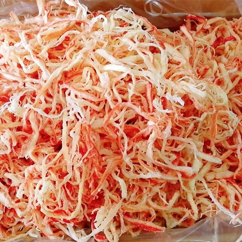 Красный кальмар полосками, жареный на углях, оптом из Китая