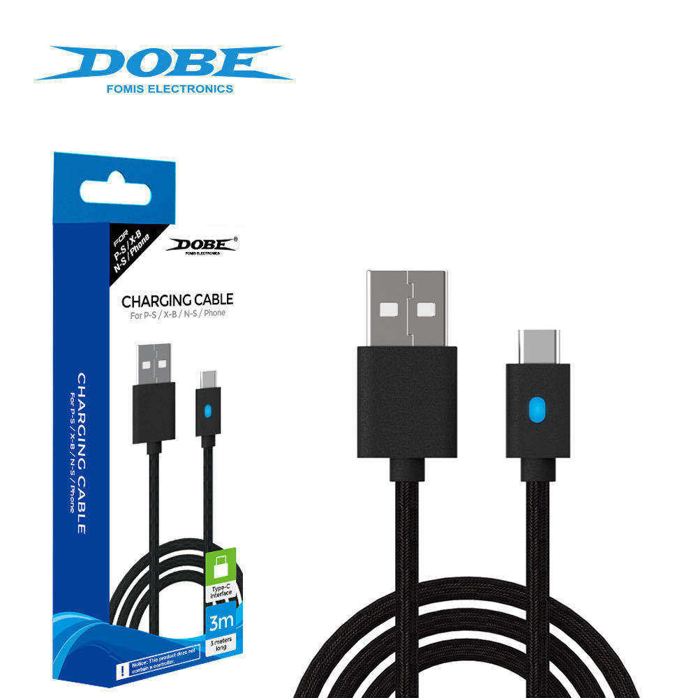 Кабель для PS5 с зарядкой и сеткой 3 м DOBE оптом из Китая