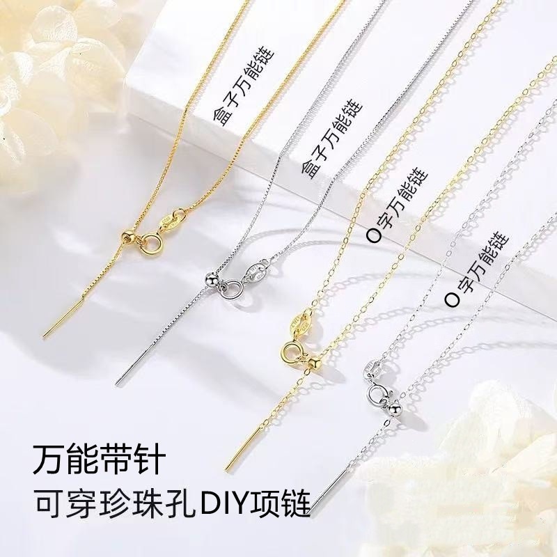 Серебряная цепочка 925 с игольчатой головкой оптом из Китая