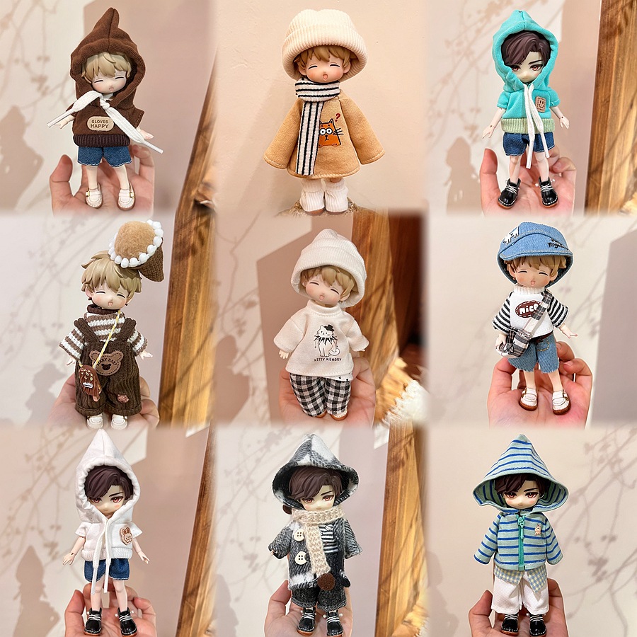 Одежда для кукол BJD ob11 16-17 см оптом из Китая