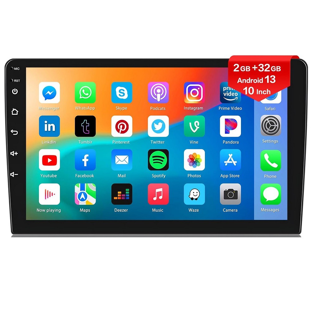 Android-магнитола 9/10" с CarPlay и GPS оптом из Китая