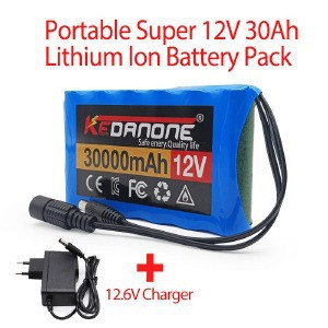 Аккумуляторная батарея 12В 30000mAh 3S2P с BMS оптом из Китая