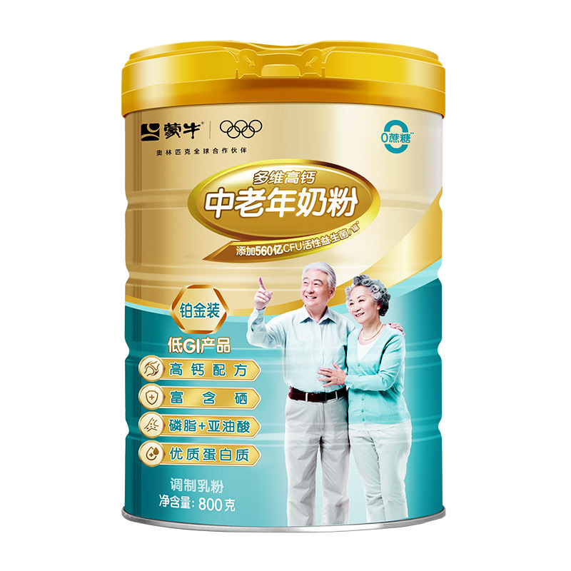 Сухое молоко для пожилых Mengniu 800г оптом из Китая