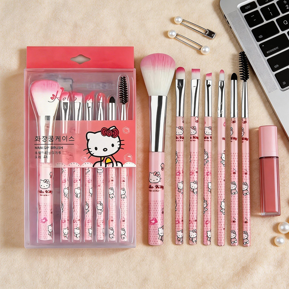Набор кистей Hello Kitty 7 шт оптом из Китая