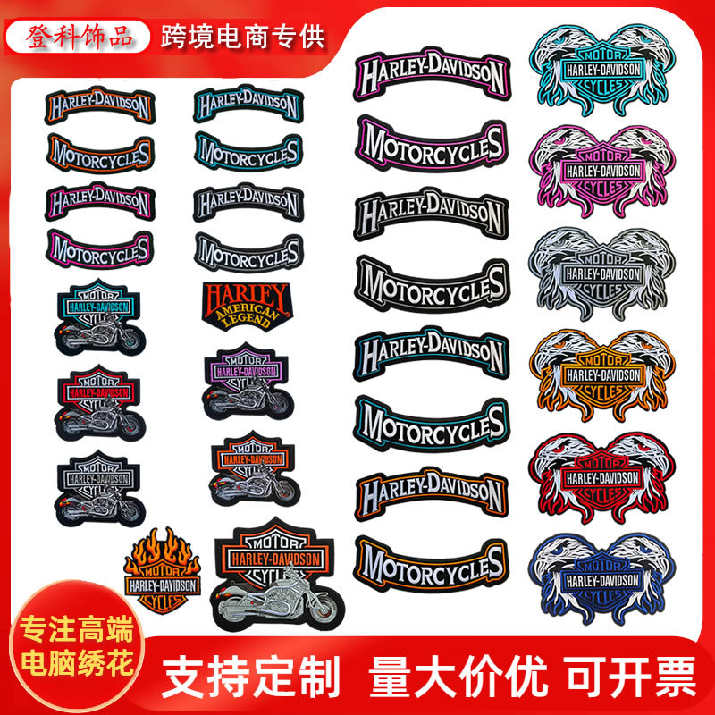 Нашивка Harley Letter Motorcycle Team оптом из Китая