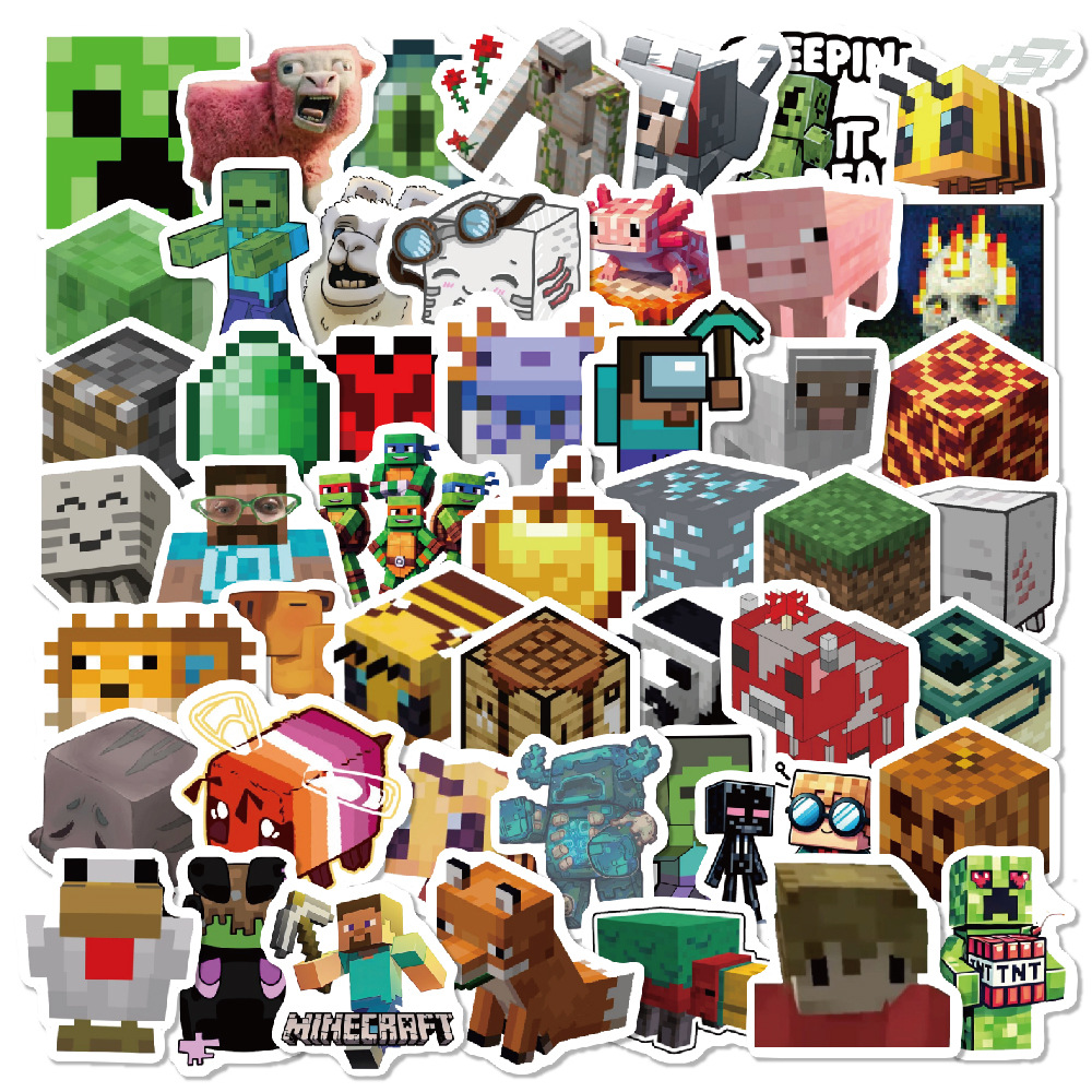 Наклейки Minecraft 100 шт оптом из Китая
