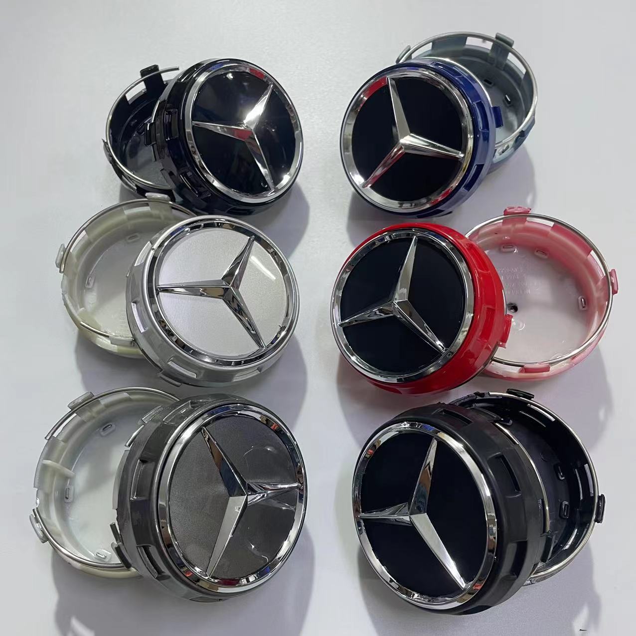 Центральные колпаки на диски 75 мм для Mercedes-Benz оптом из Китая