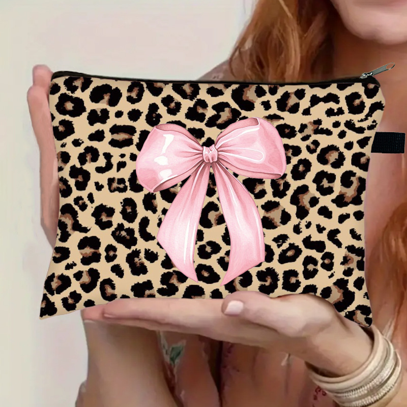Косметичка Leopard Butterfly большая, оптом из Китая