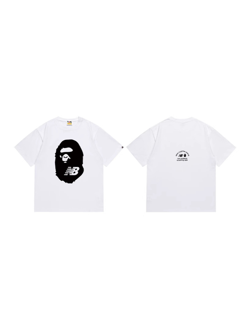 Футболка Bape x NB с принтом обезьяны оптом из Китая