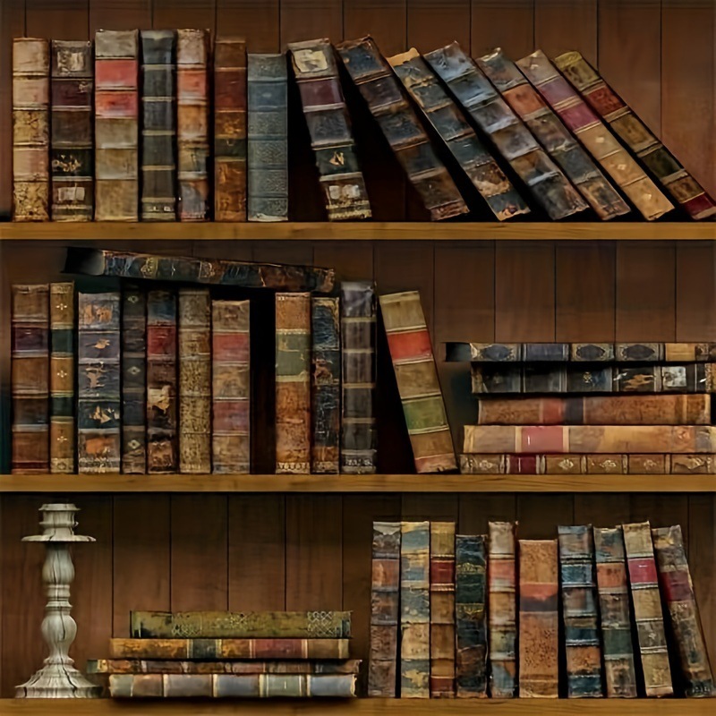 Ретро книжная полка обои самоклеящиеся ПВХ оптом из Китая