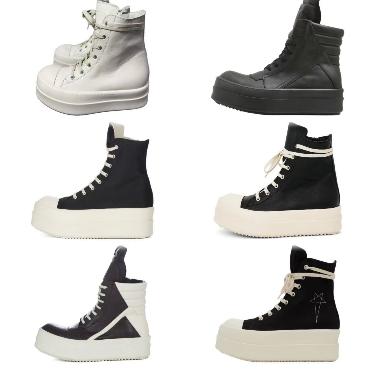 Кожаные высокие туфли Rick Owens оптом из Китая