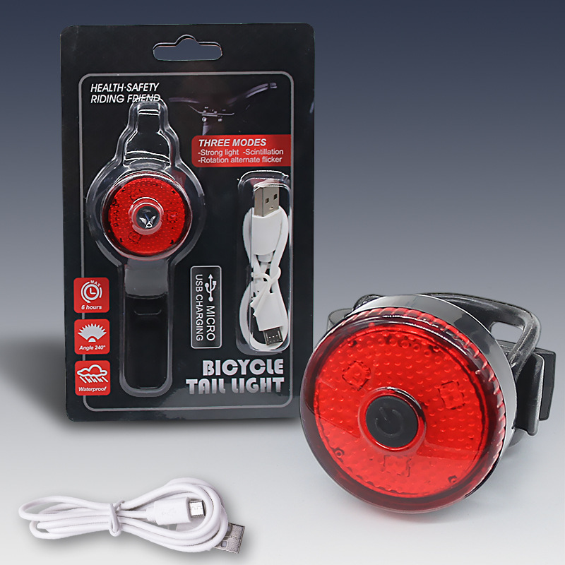 Велосипедный задний фонарь с USB-зарядкой оптом из Китая