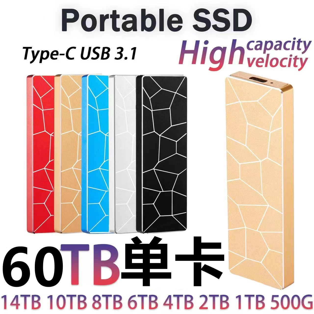 Внешний SSD-накопитель 1–16 ТБ оптом из Китая