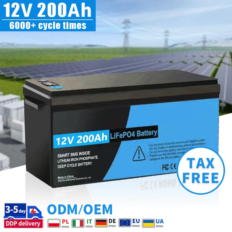 Аккумулятор LiFePO4 12В 200Ач с BMS оптом из Китая