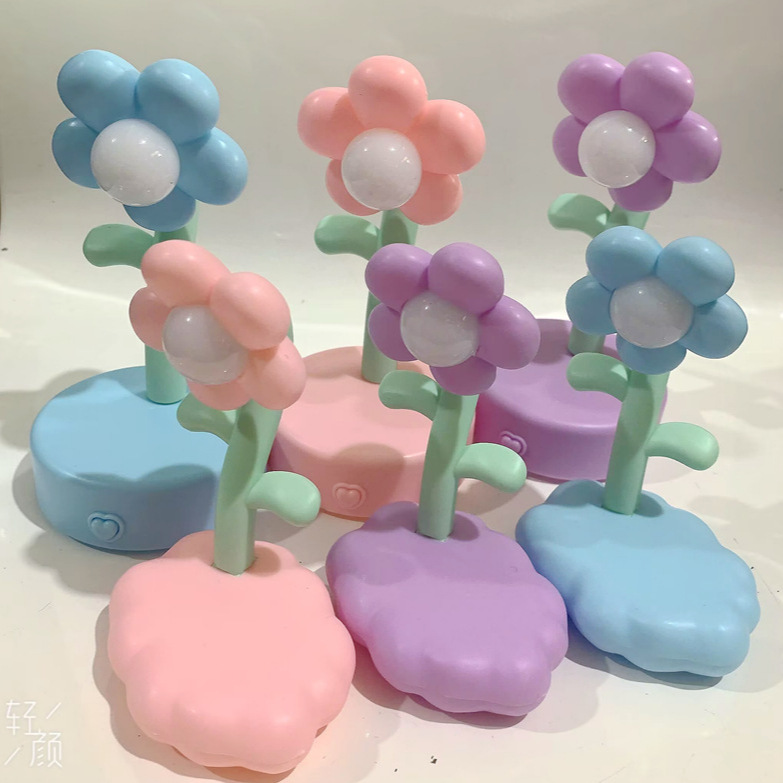 Ночник-подсолнух кремовый оптом из Китая | Настольная лампа DIY