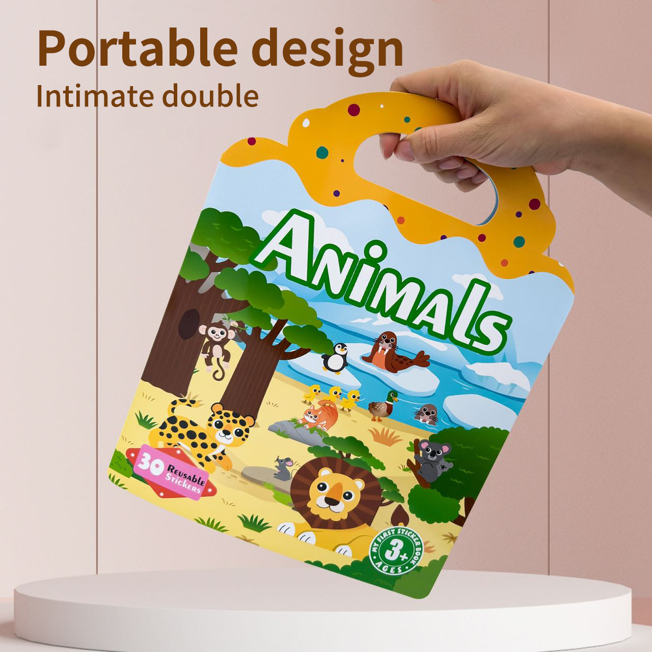 Книга с наклейками для детей от 2-3 до 6 лет, ра оптом из Китая