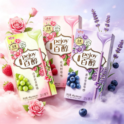 Печенье Glico Pocky с фруктовой начинкой оптом из Китая