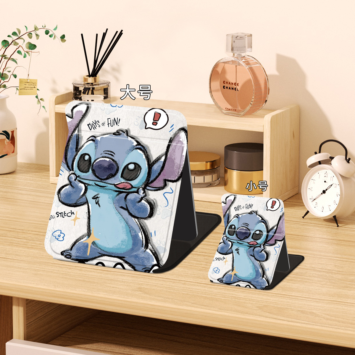 Зеркало для макияжа Stitch складное оптом из Китая