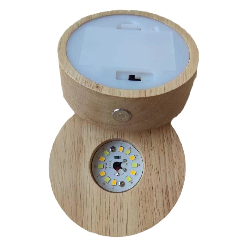 Деревянный LED ночник Yonii, 3 секции, оптом из Китая