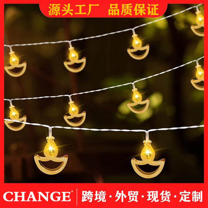 Подсвечник Дивали с LED-гирляндой оптом из Китая