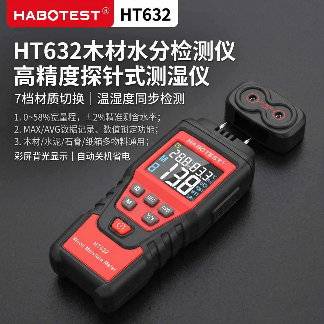 Влагомер Huabo HT632 для дерева и стен оптом из Китая