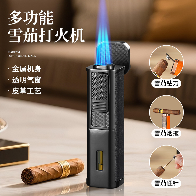 Зажигалка для сигар Sanhuo с резаком оптом из Китая