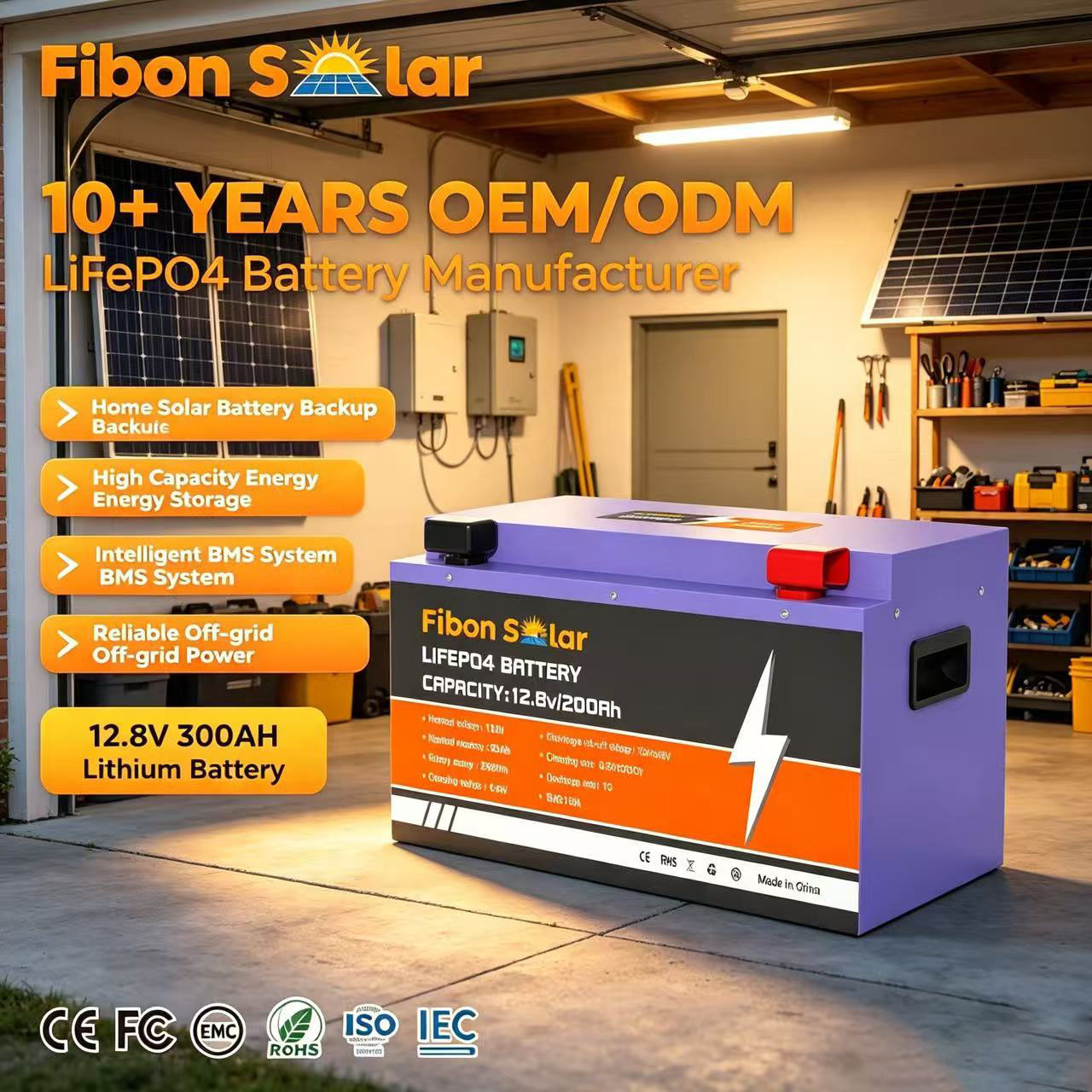 LiFePO4 аккумуляторы 100-300Ач оптом из Китая