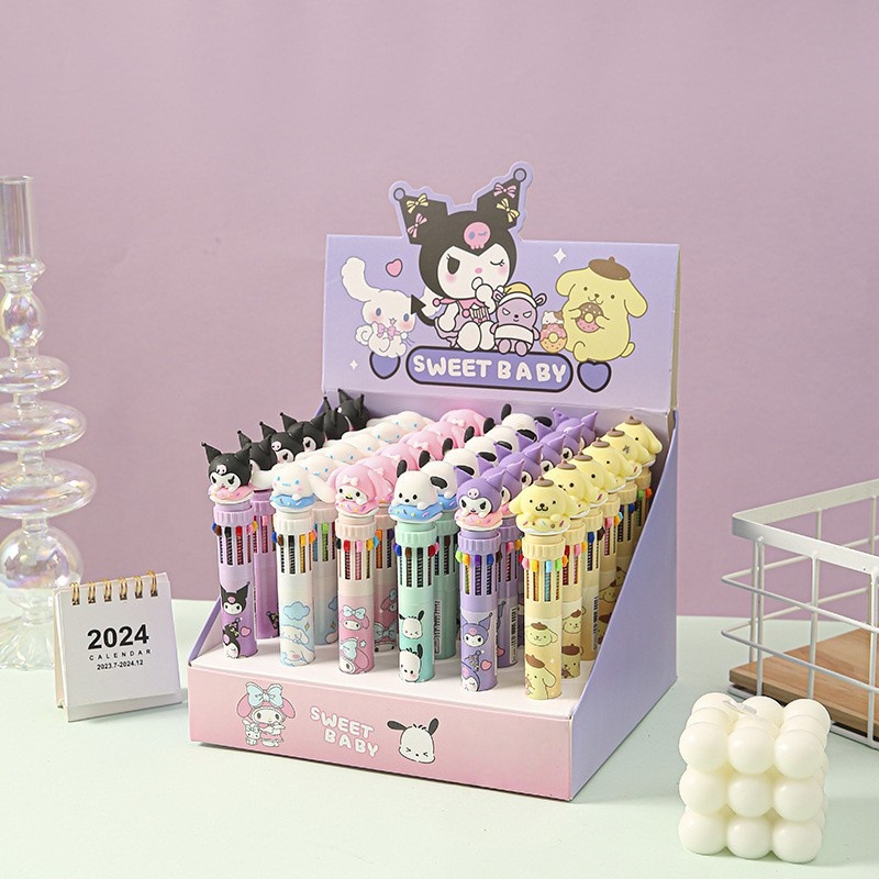 Ручки шариковые Sanrio Donut, 10 цветов, оптом из Китая