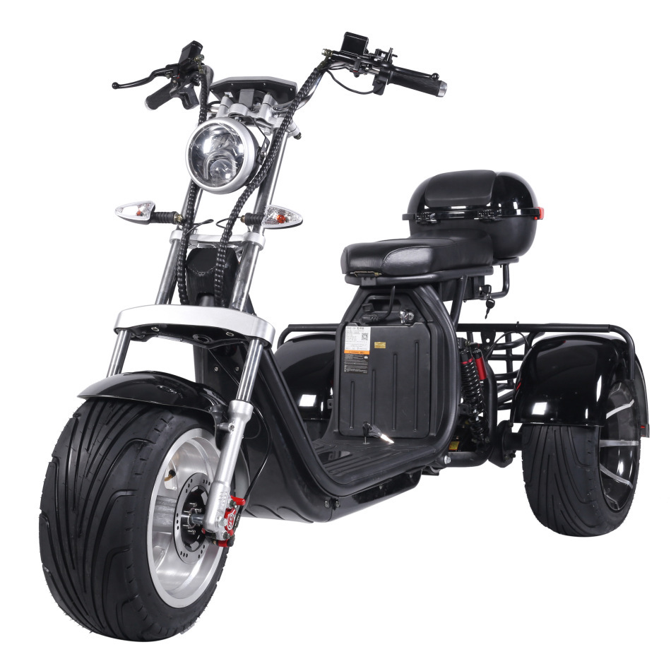 Электрический трёхколёсный велосипед Harley для взрослых оптом из Кита
