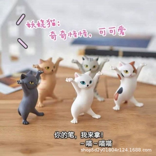 Милая игрушка-кошка держатель для ручек оптом из Китая