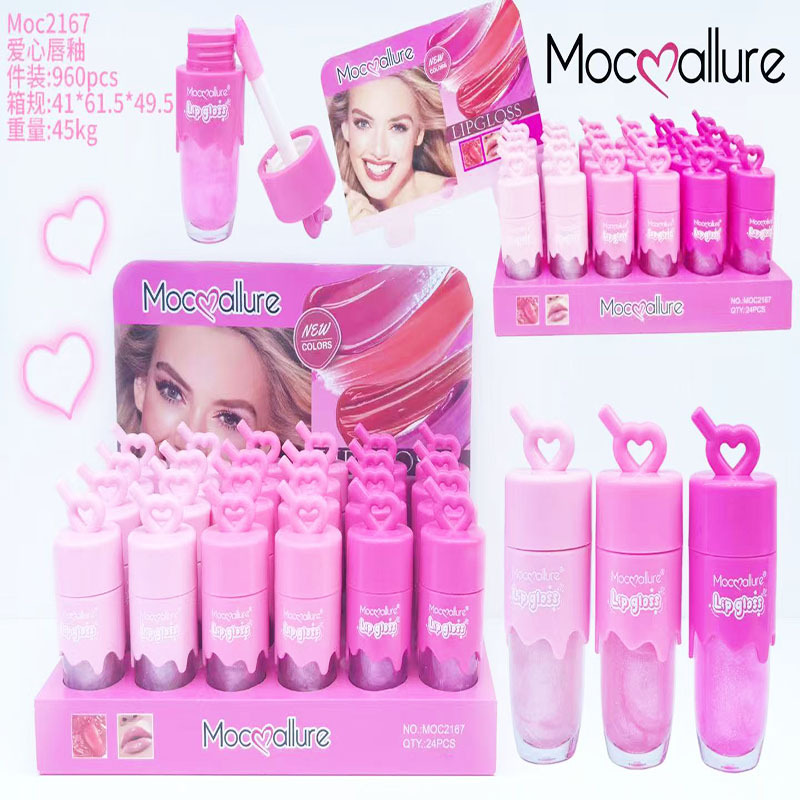 Блеск для губ в форме сердца Mocoallure оптом из Китая